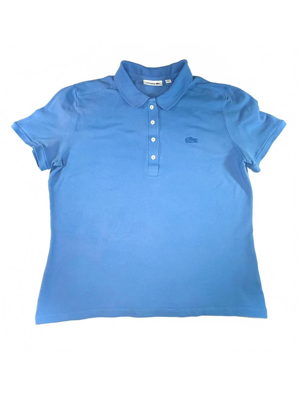 Lacoste | Slim Fit Stretch Mini Piqué Polo | Cornflower Blue Size 44 / L